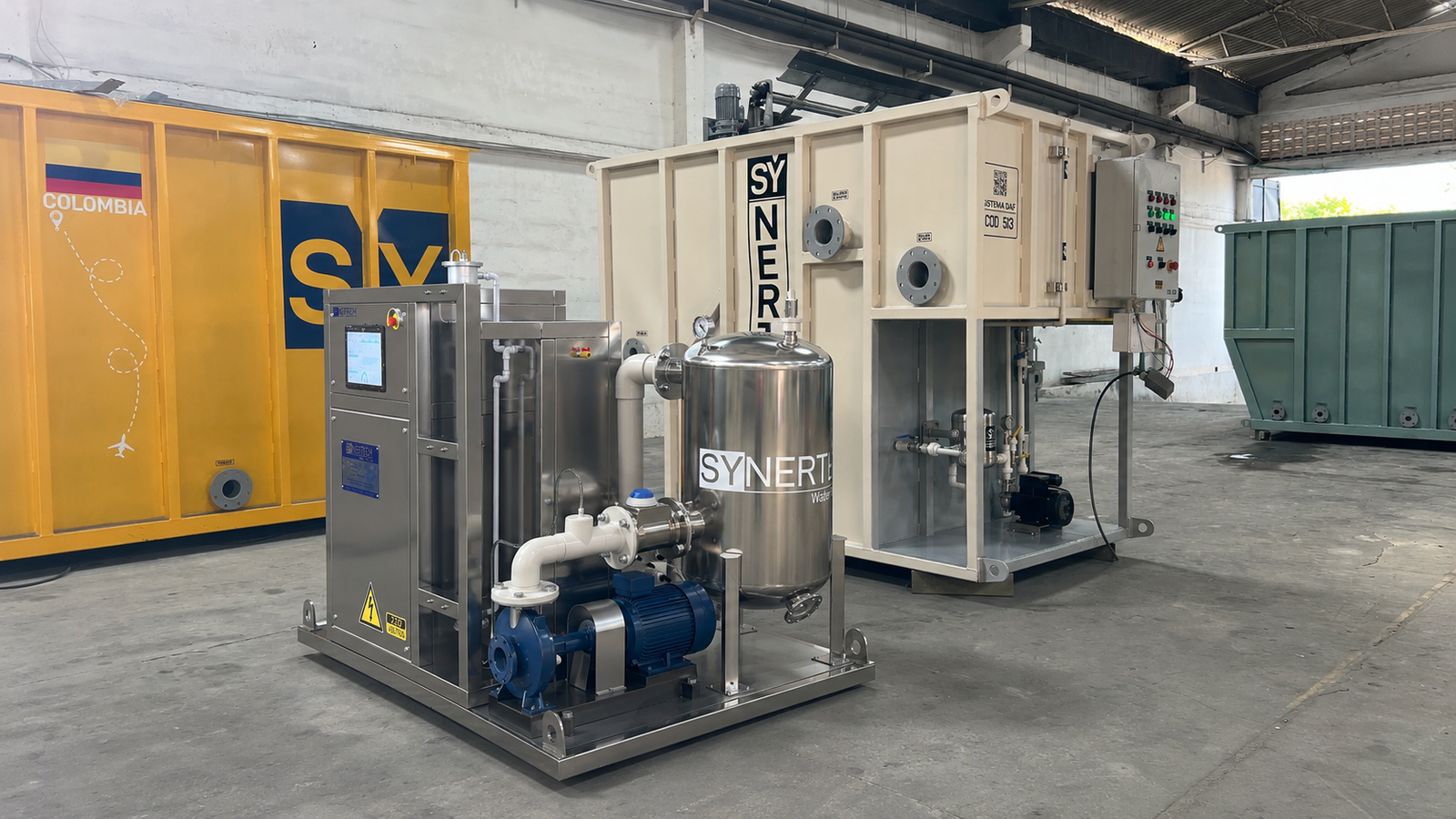 Sistema Oximax con generador de ozono tanque de saturación nanoburbujas y UV industrial